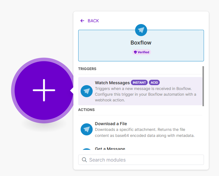 Boxflow now available as a Verified App on Make.com